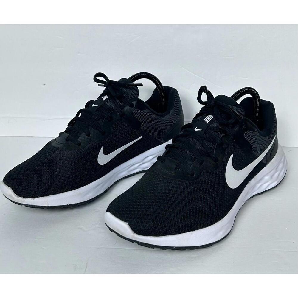 Nike Revolution 6 Womens Running Sneaker Shoe 10 Black White Lace-Up DC3729-003 - Picture 3 of 14